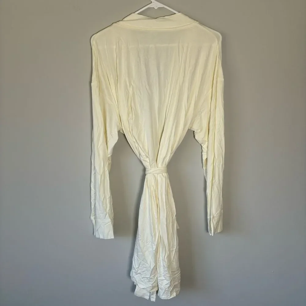 Skims Sleep Robe - Bone - Size 2x / Comfy Stretch Loungewear Kim Kardashian